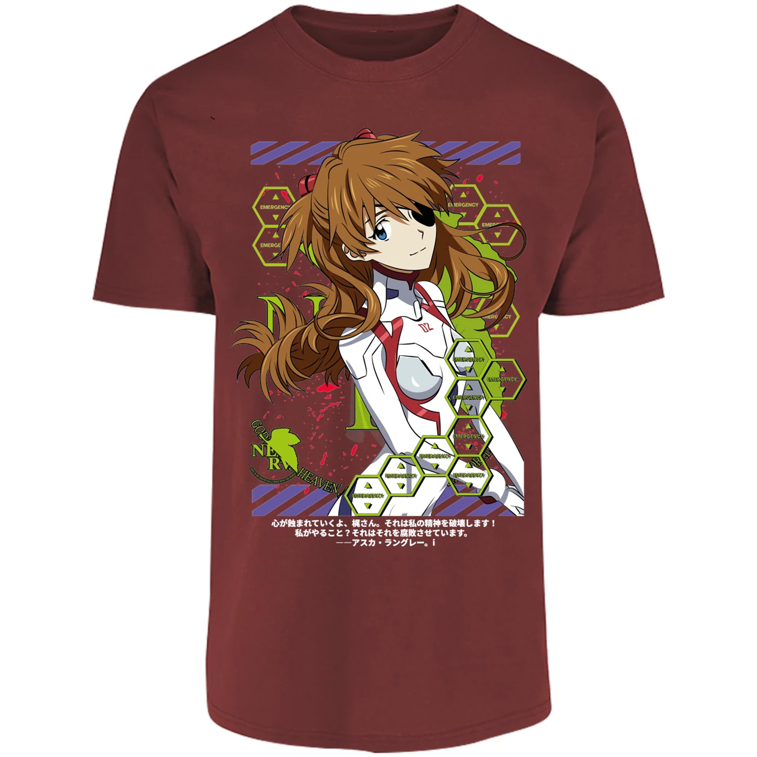 Playera Evangelion Asuka Evangelion para Adulto 44