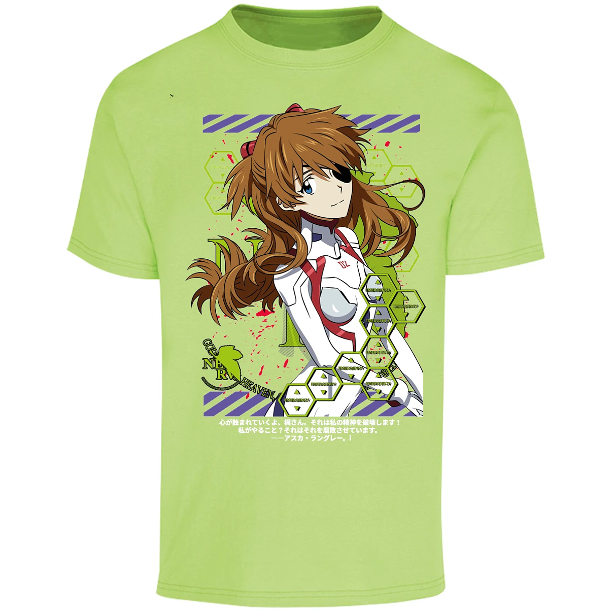 Playera Evangelion Asuka Evangelion para Adulto 23
