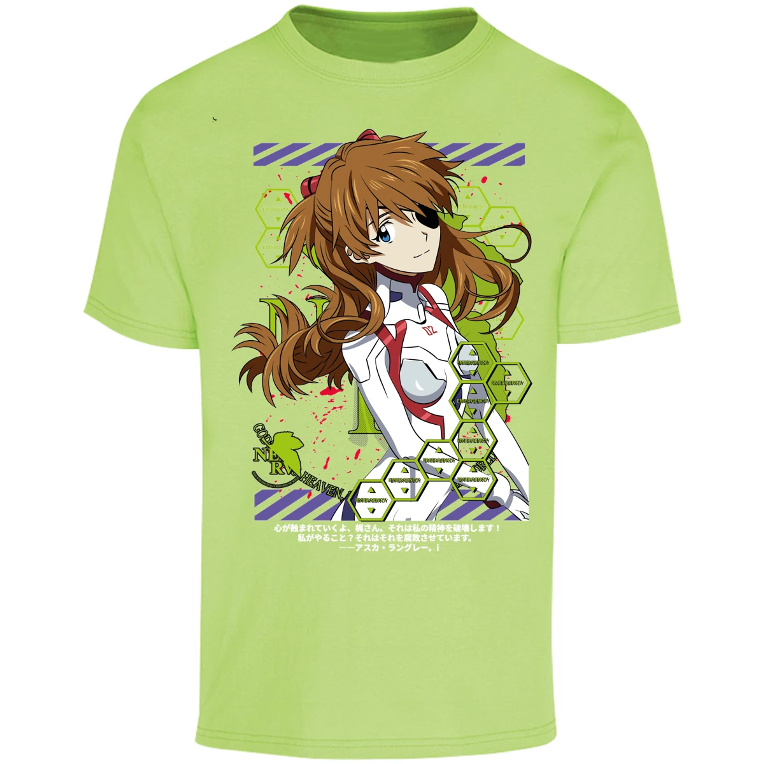 Playera Evangelion Asuka Evangelion para Adulto 23