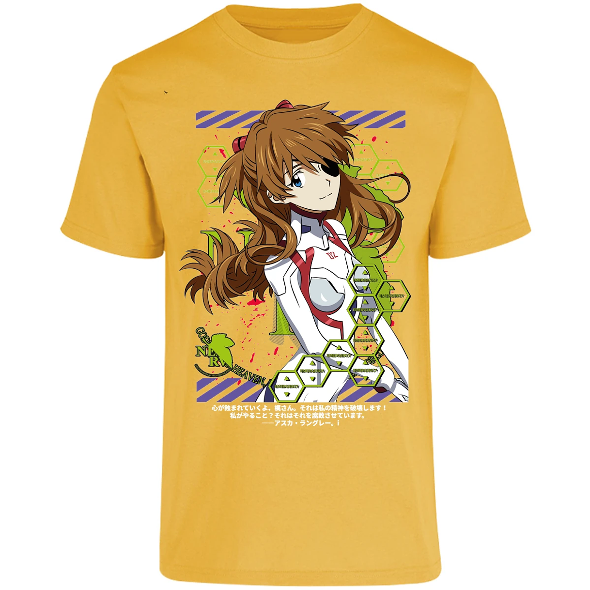 Playera Evangelion Asuka Evangelion para Adulto 5