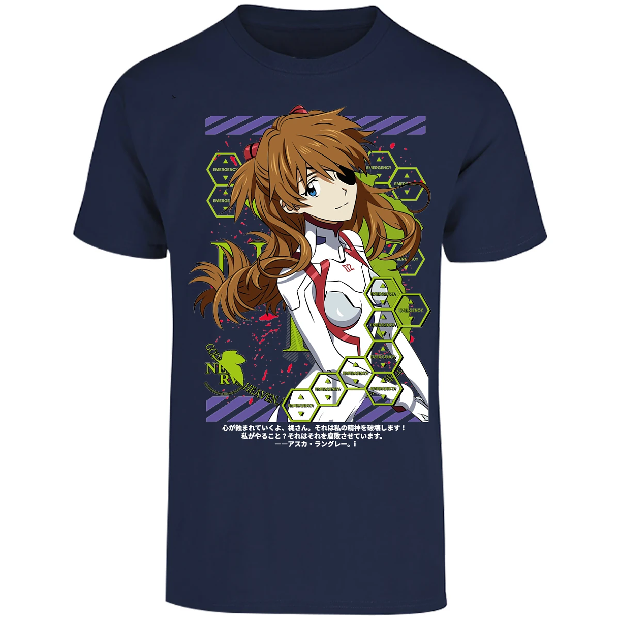 Playera Evangelion Asuka Evangelion para Adulto 17