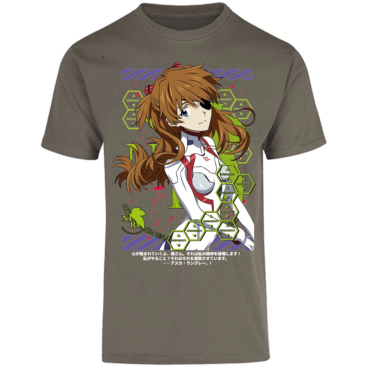 Playera Evangelion Asuka Evangelion para Adulto 30