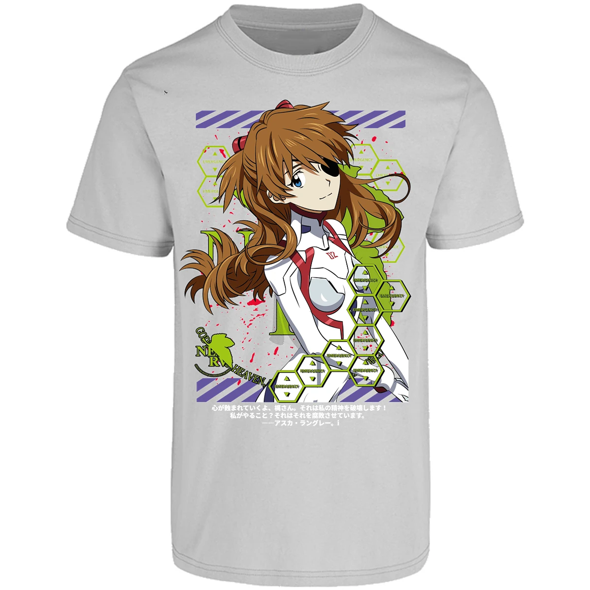 Playera Evangelion Asuka Evangelion para Adulto 9