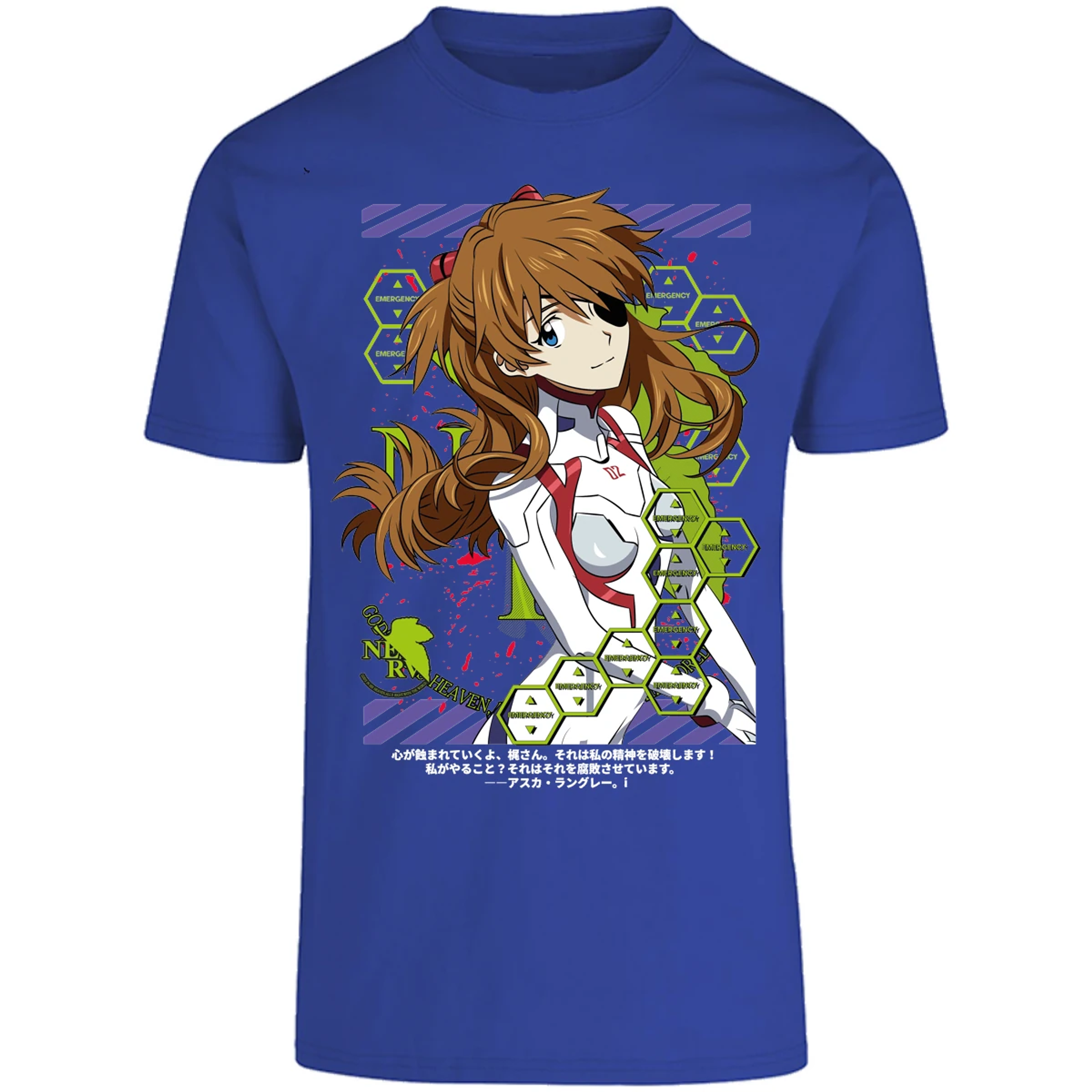 Playera Evangelion Asuka Evangelion para Adulto 48