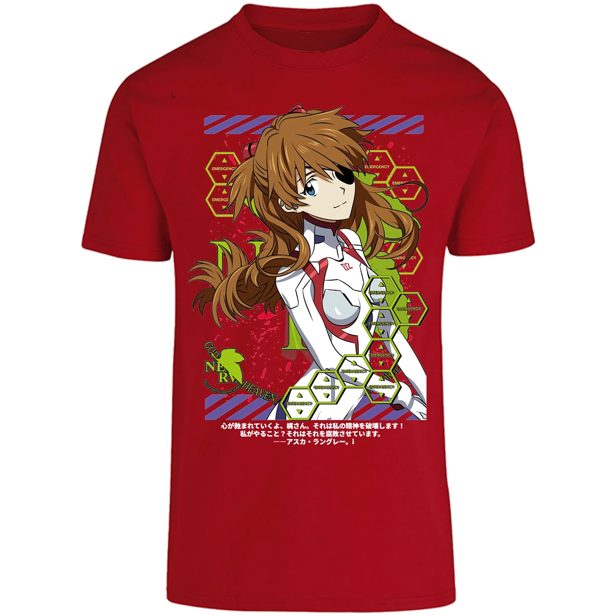 Playera Evangelion Asuka Evangelion para Adulto 47