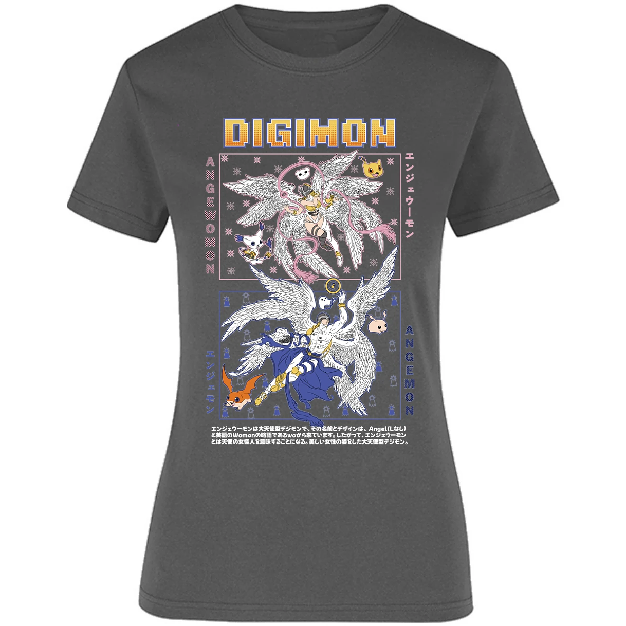 Blusa Digimon Angemon Angewomon Blusa para Mujer 10