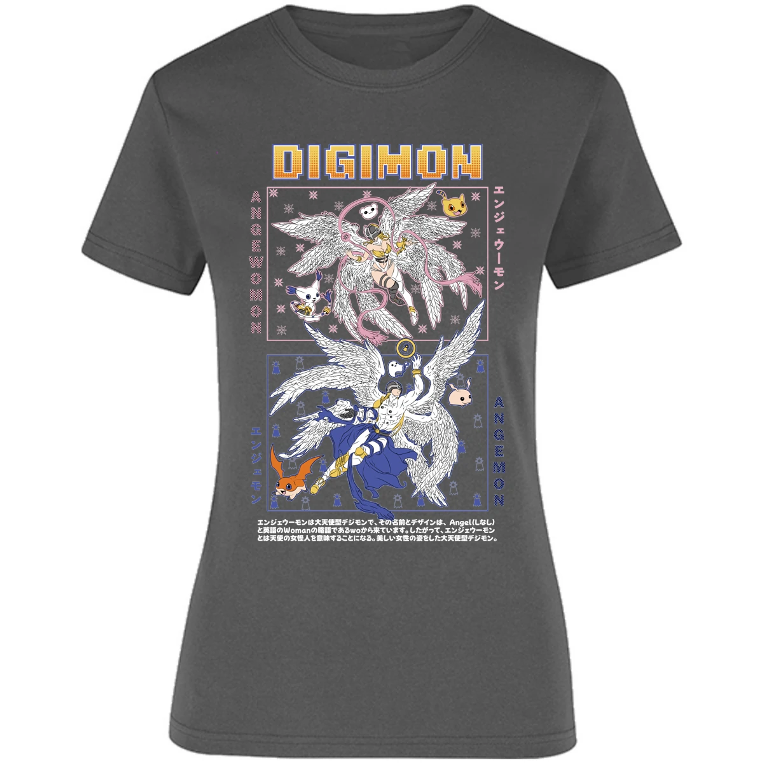 Blusa Digimon Angemon Angewomon Blusa para Mujer 10