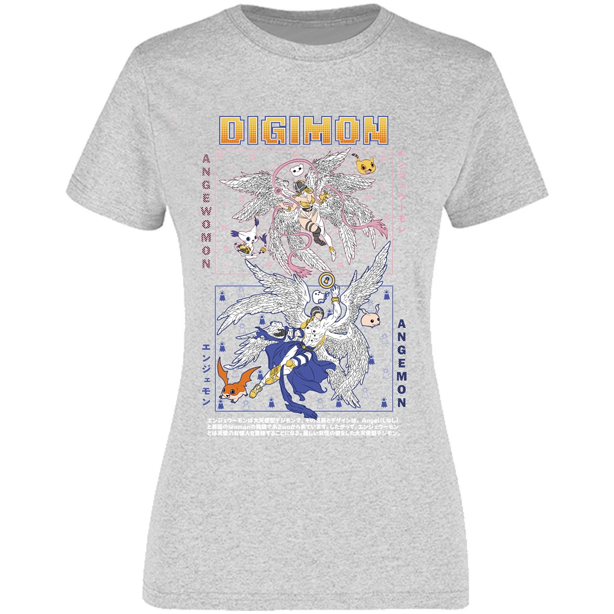 Blusa Digimon Angemon Angewomon Blusa para Mujer 6