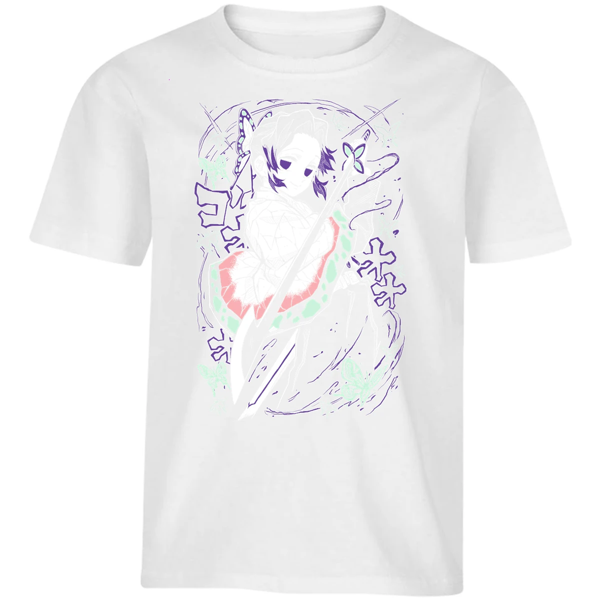 Playera Demon Slayer Shinobu Kocho para Niño 8