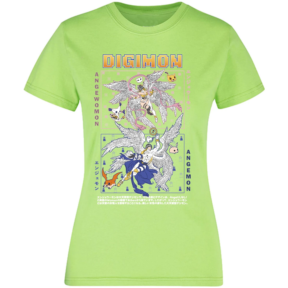 Blusa Digimon Angemon Angewomon Blusa para Mujer 17