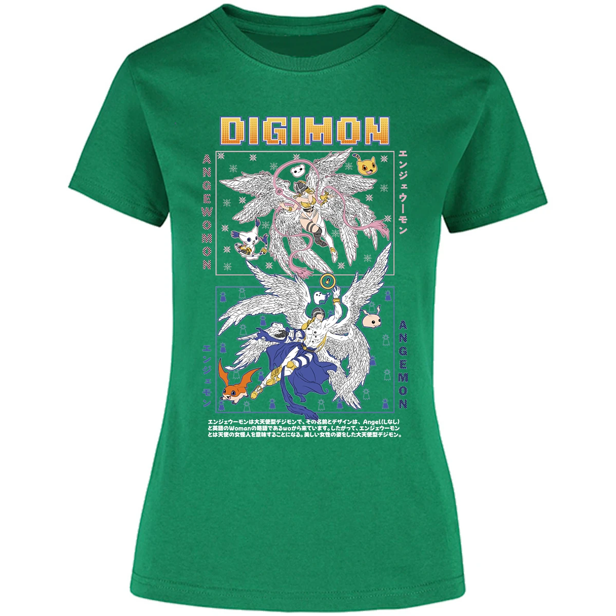 Blusa Digimon Angemon Angewomon Blusa para Mujer 5