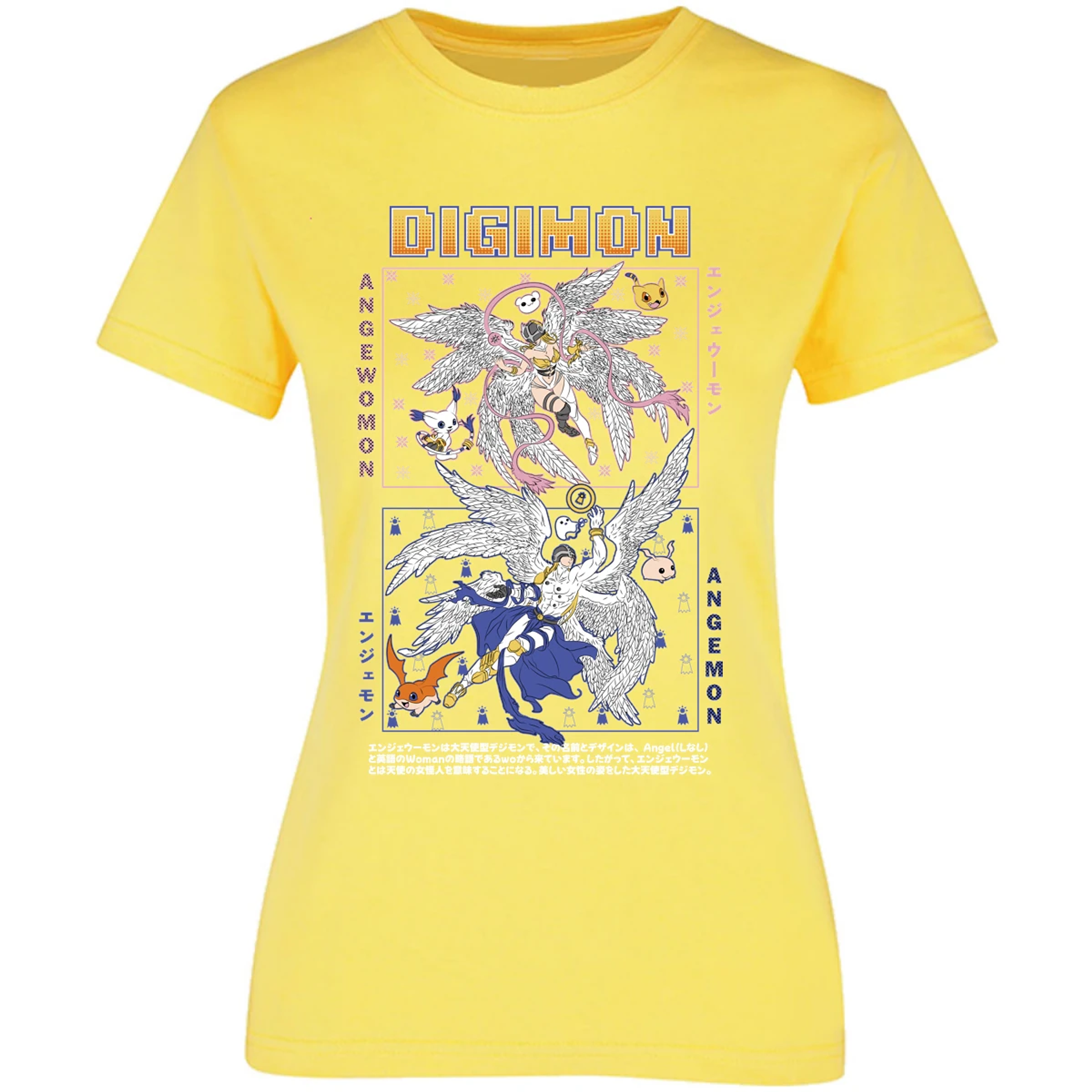 Blusa Digimon Angemon Angewomon Blusa para Mujer 3