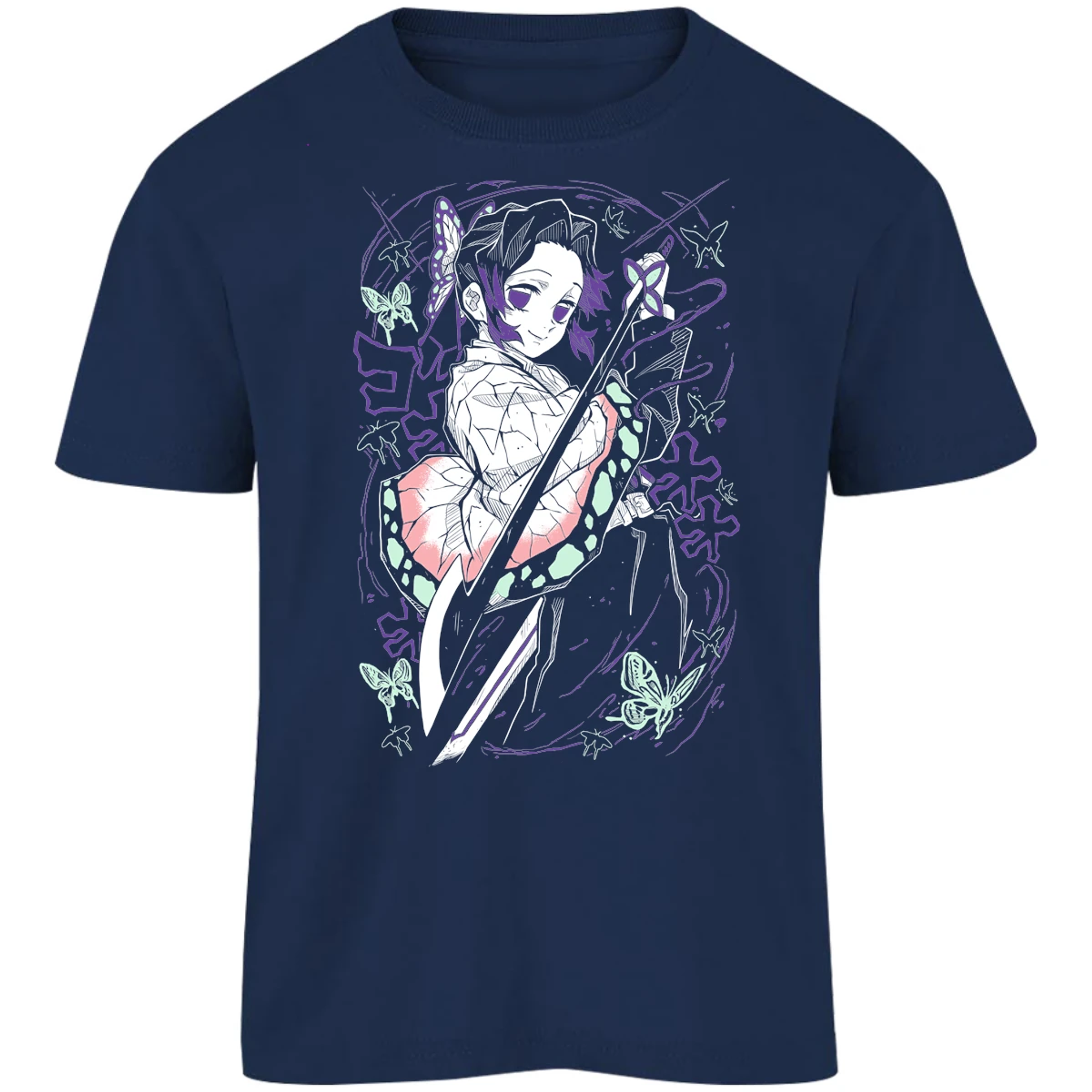 Playera Demon Slayer Shinobu Kocho para Niño 2