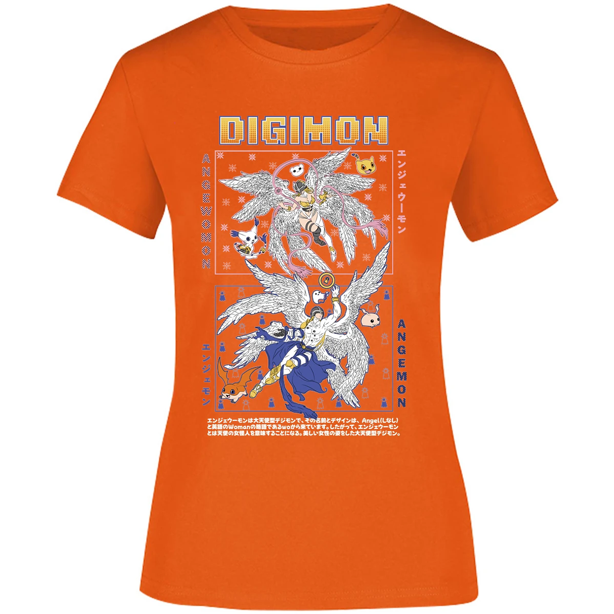 Blusa Digimon Angemon Angewomon Blusa para Mujer 13