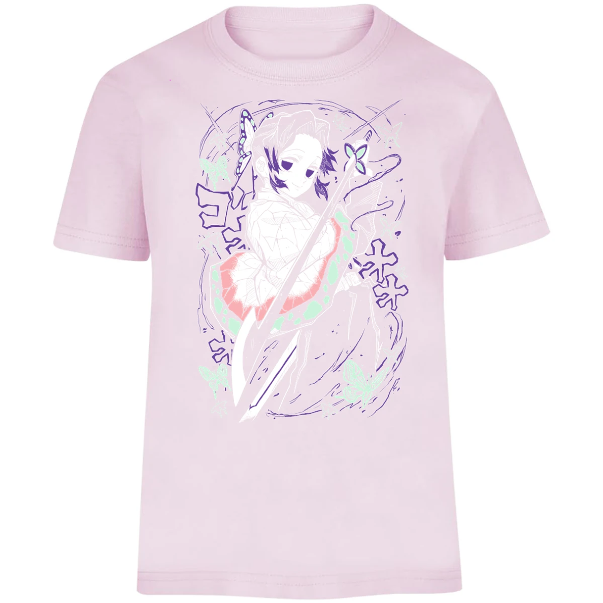 Playera Demon Slayer Shinobu Kocho para Niño 6