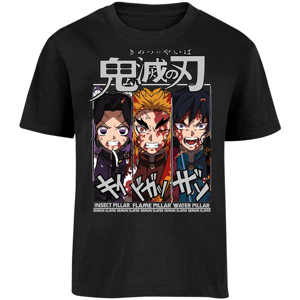 Playera Demon Slayer Shinobu Tomioka Rengoku para Niño 3