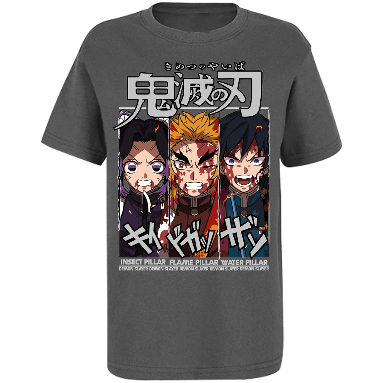 Playera Demon Slayer Shinobu Tomioka Rengoku para Niño 5