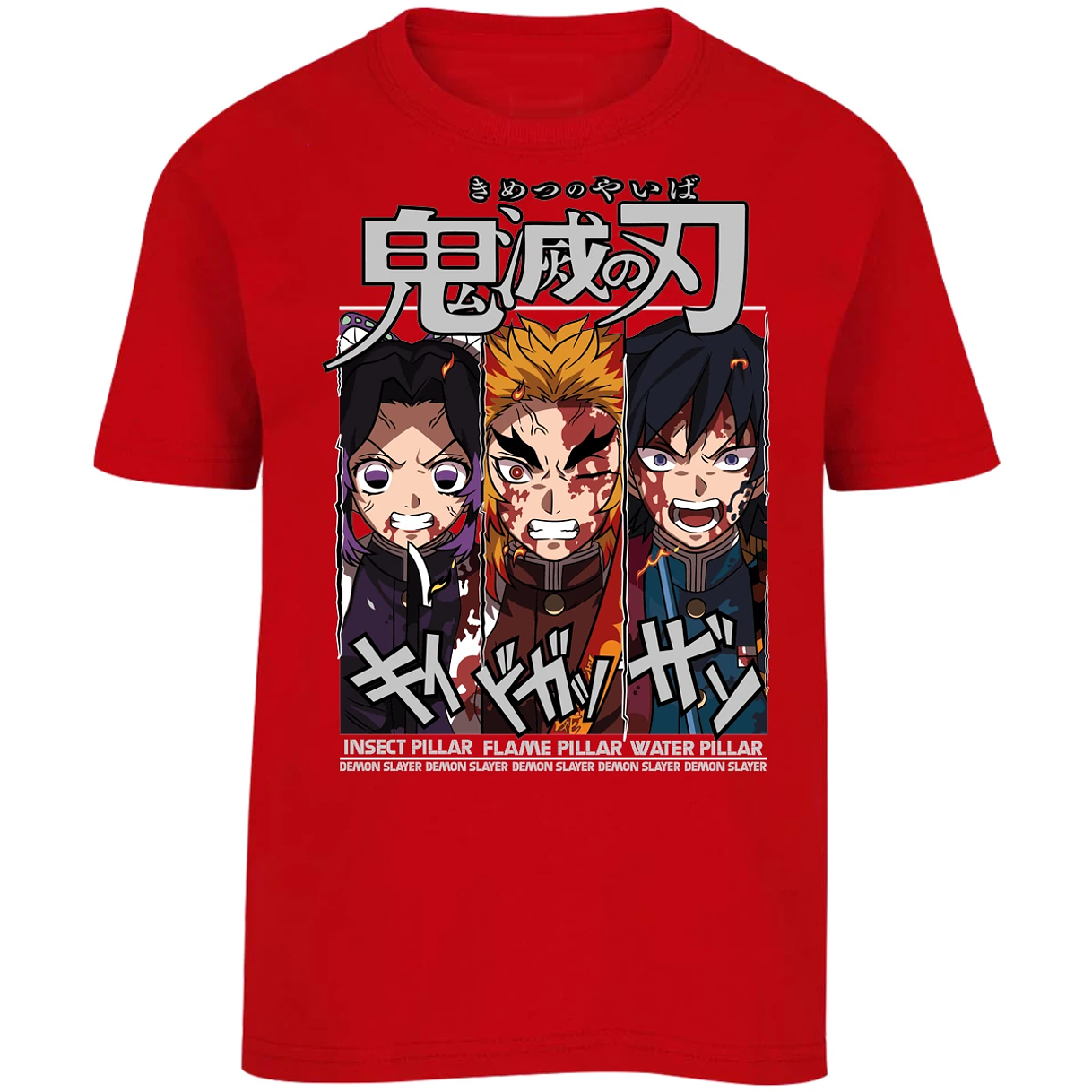 Playera Demon Slayer Shinobu Tomioka Rengoku para Niño 8