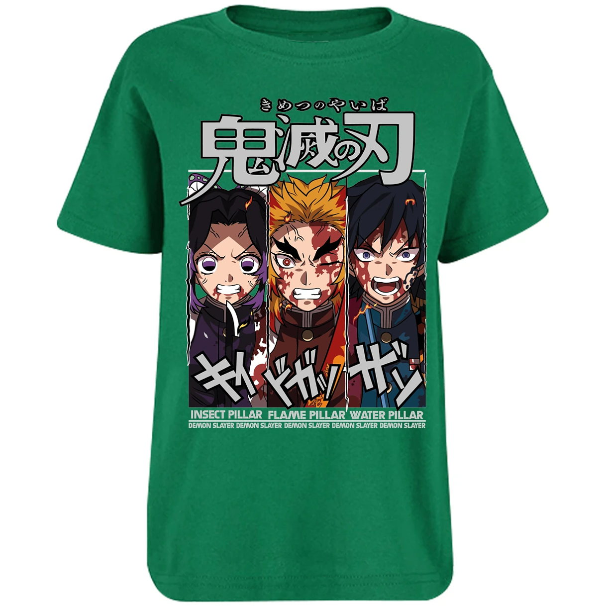 Playera Demon Slayer Shinobu Tomioka Rengoku para Niño 11