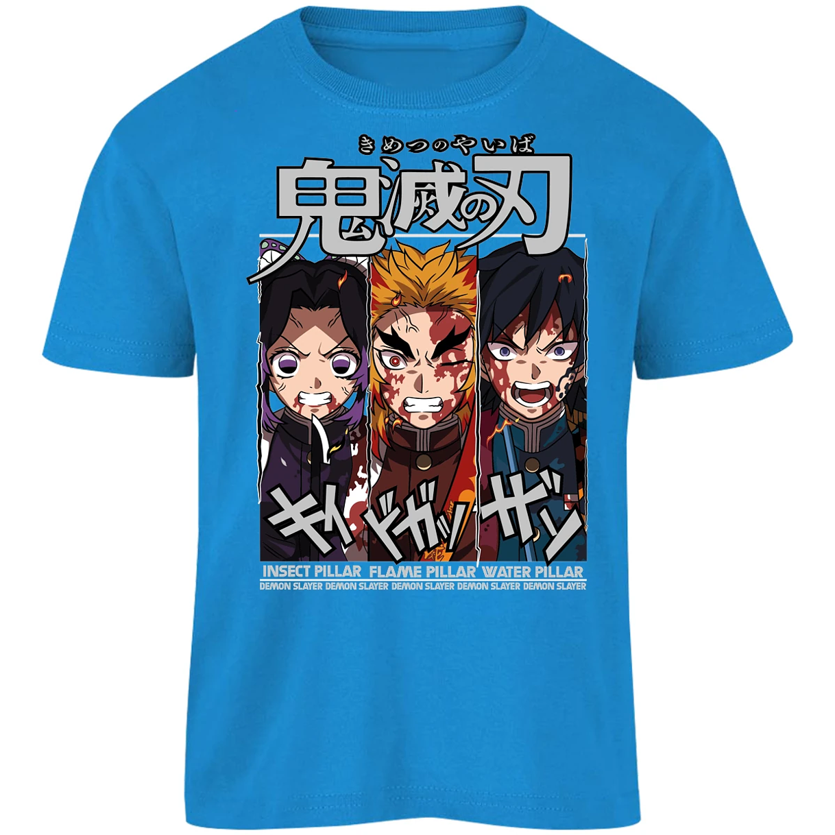 Playera Demon Slayer Shinobu Tomioka Rengoku para Niño 1