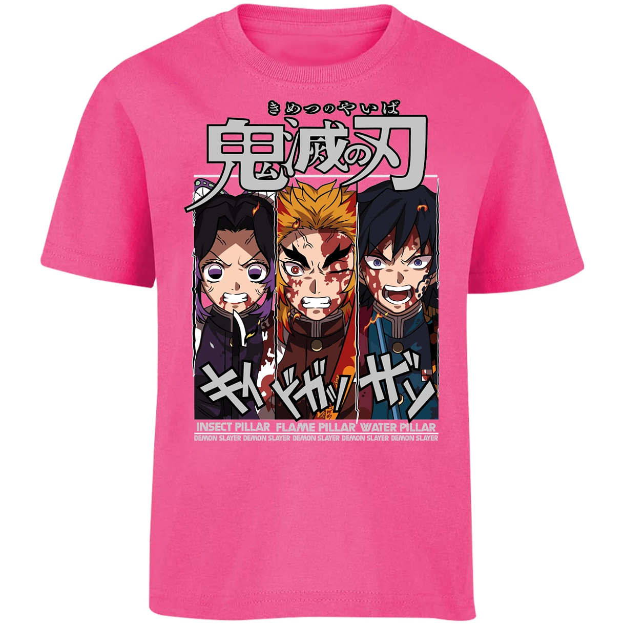 Playera Demon Slayer Shinobu Tomioka Rengoku para Niño 10
