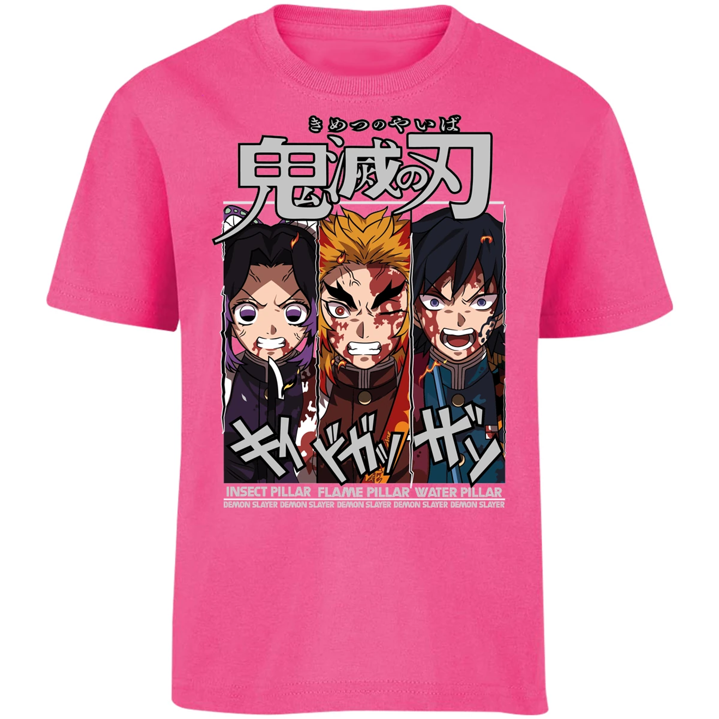 Playera Demon Slayer Shinobu Tomioka Rengoku para Niño 10