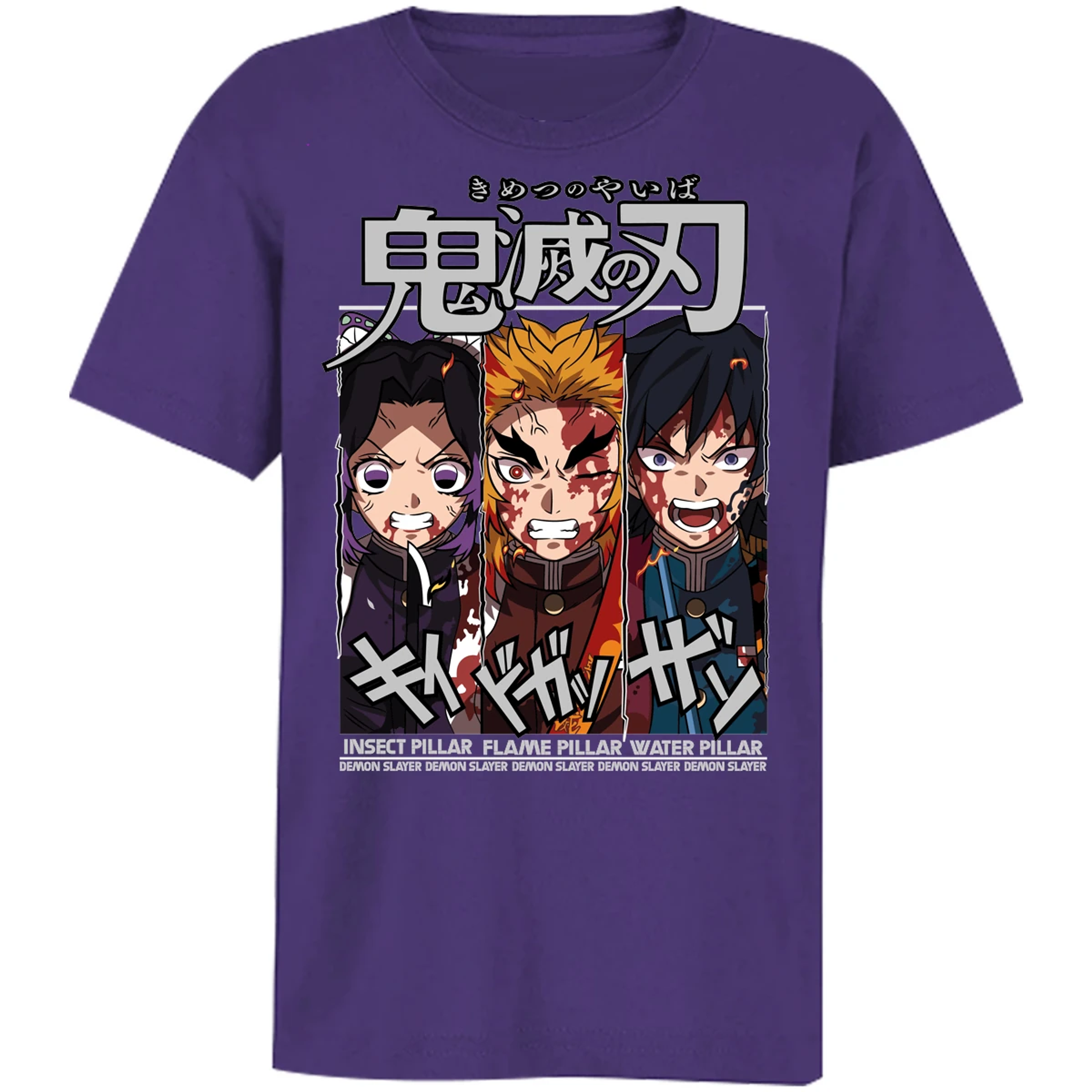 Playera Demon Slayer Shinobu Tomioka Rengoku para Niño 16