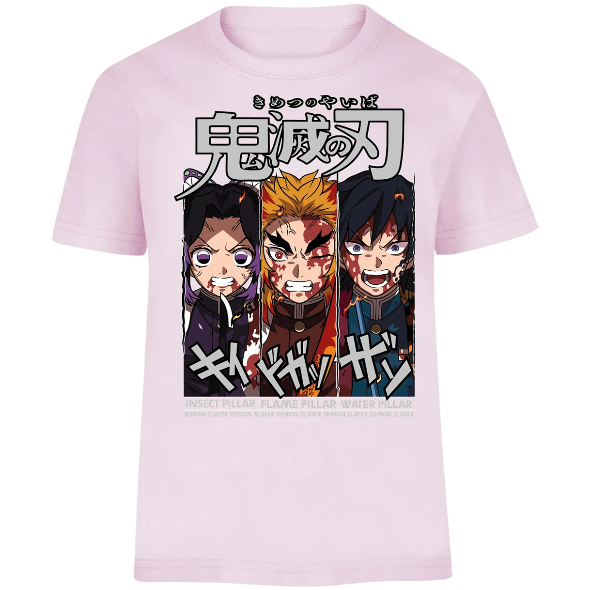 Playera Demon Slayer Shinobu Tomioka Rengoku para Niño 17