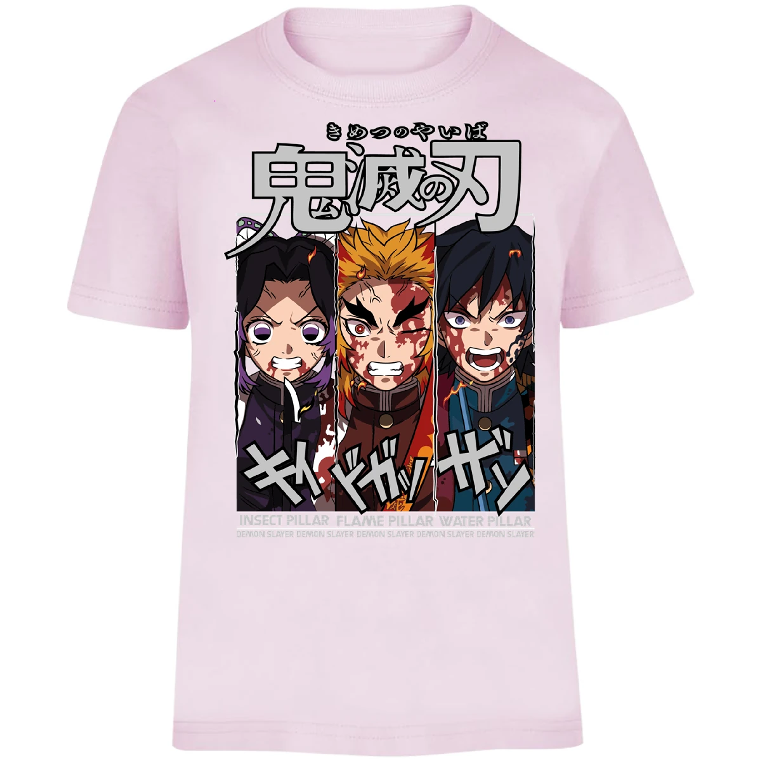 Playera Demon Slayer Shinobu Tomioka Rengoku para Niño 17