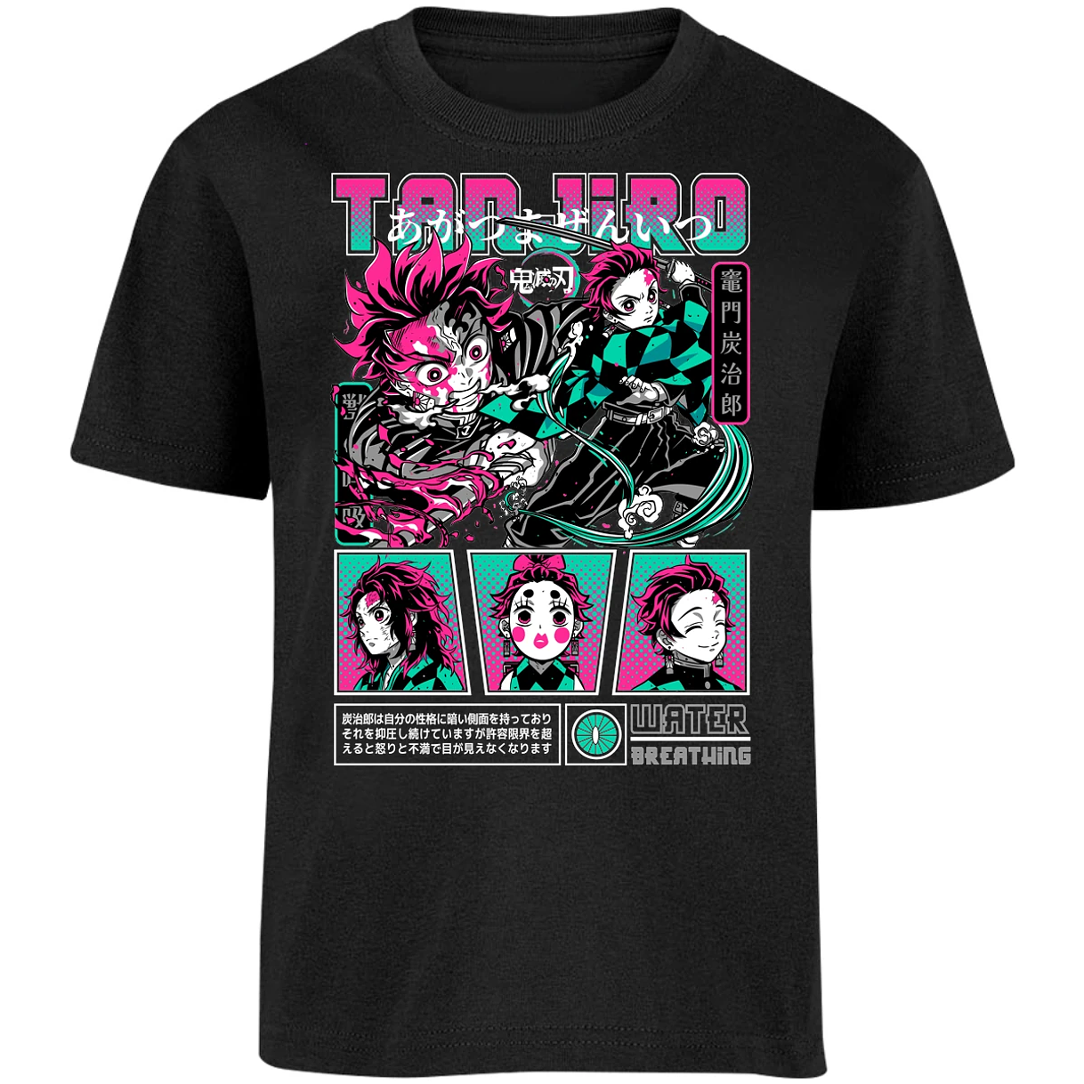 Playera Demon Slayer Tanjiro para Niño 4