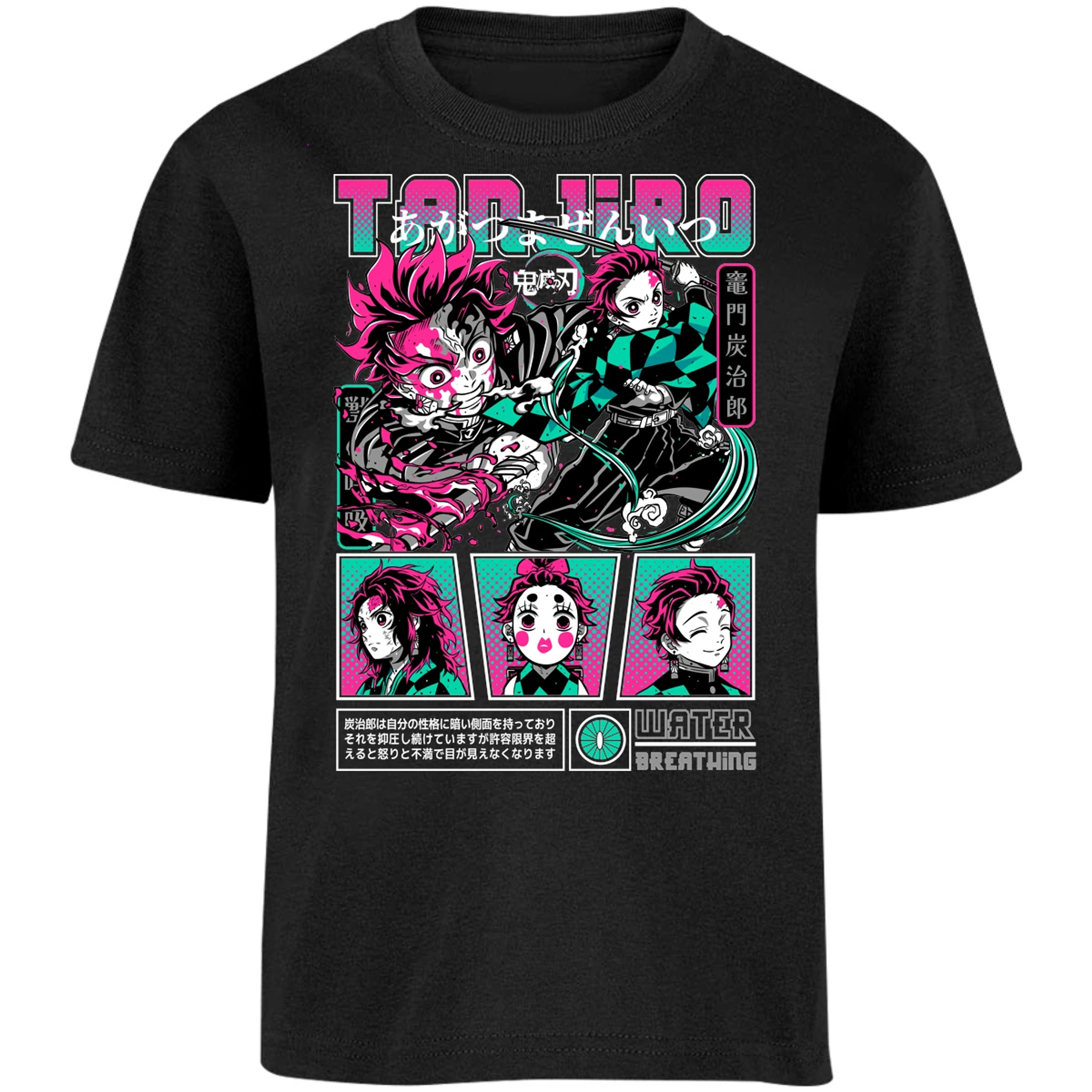 Playera Demon Slayer Tanjiro para Niño 4