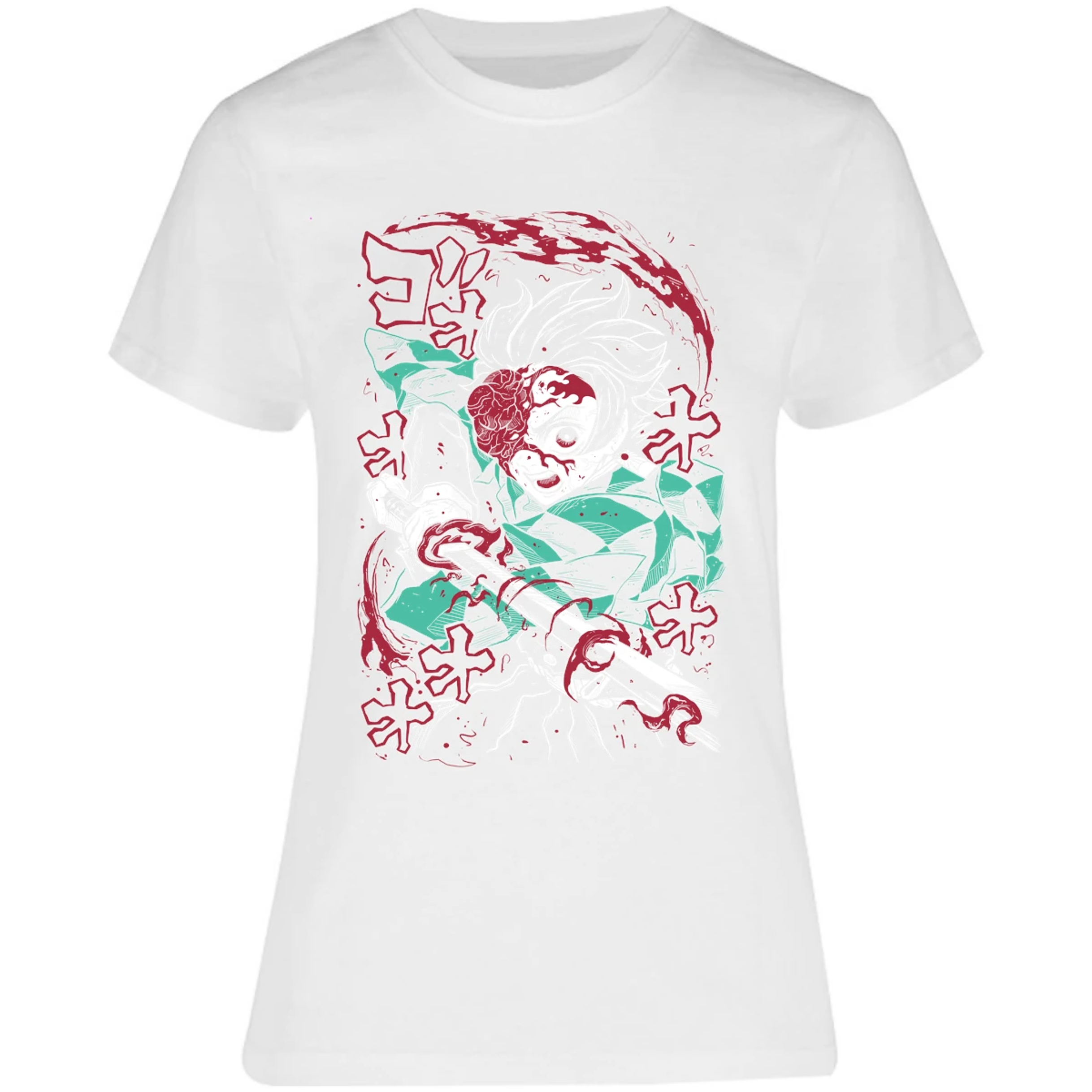 Blusa Demon Slayer Demon Tanjiro Blusa para Mujer 18