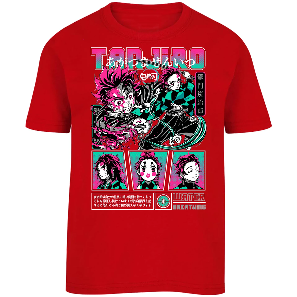 Playera Demon Slayer Tanjiro para Niño 6