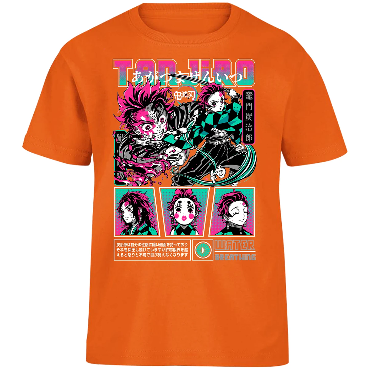 Playera Demon Slayer Tanjiro para Niño 14