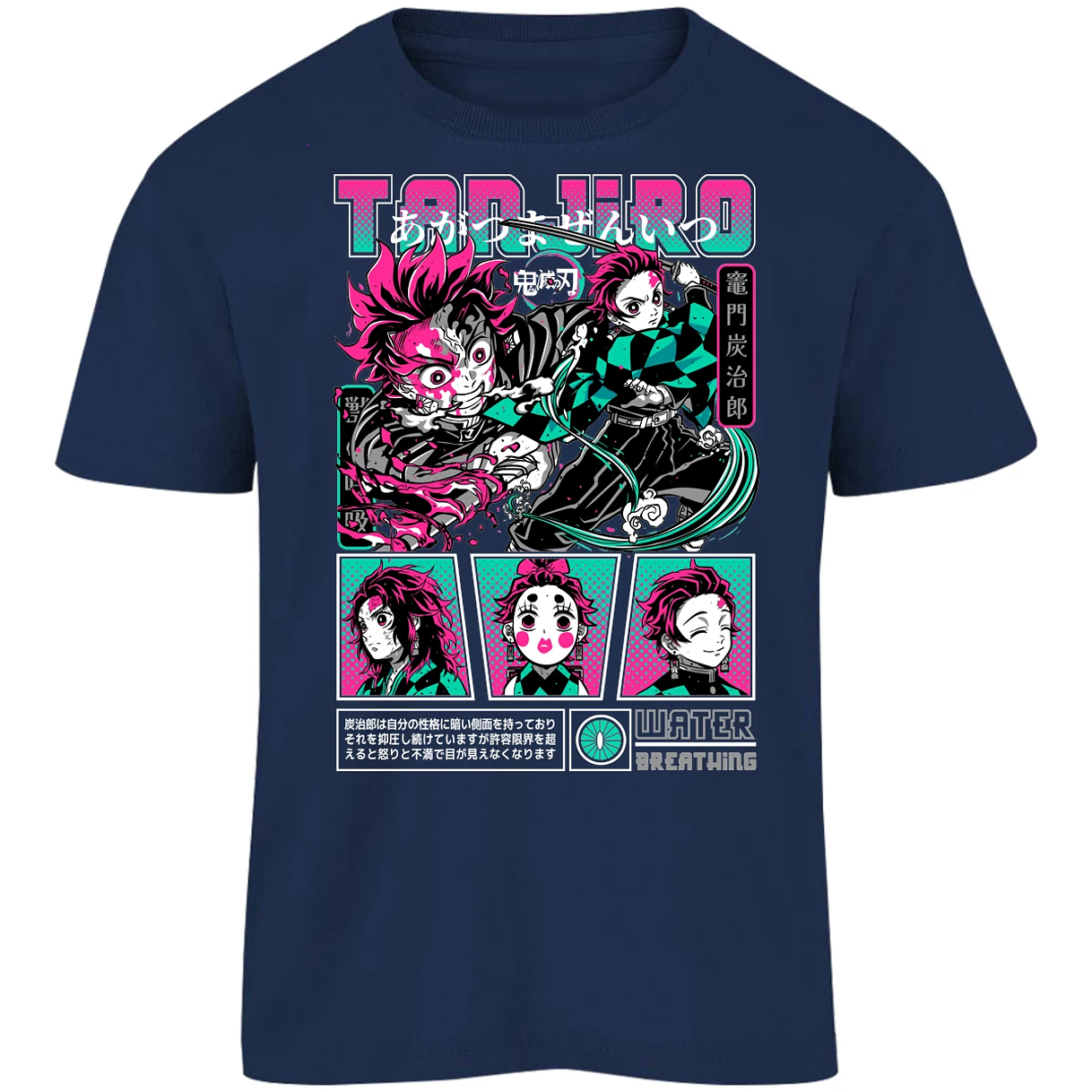 Playera Demon Slayer Tanjiro para Niño 3