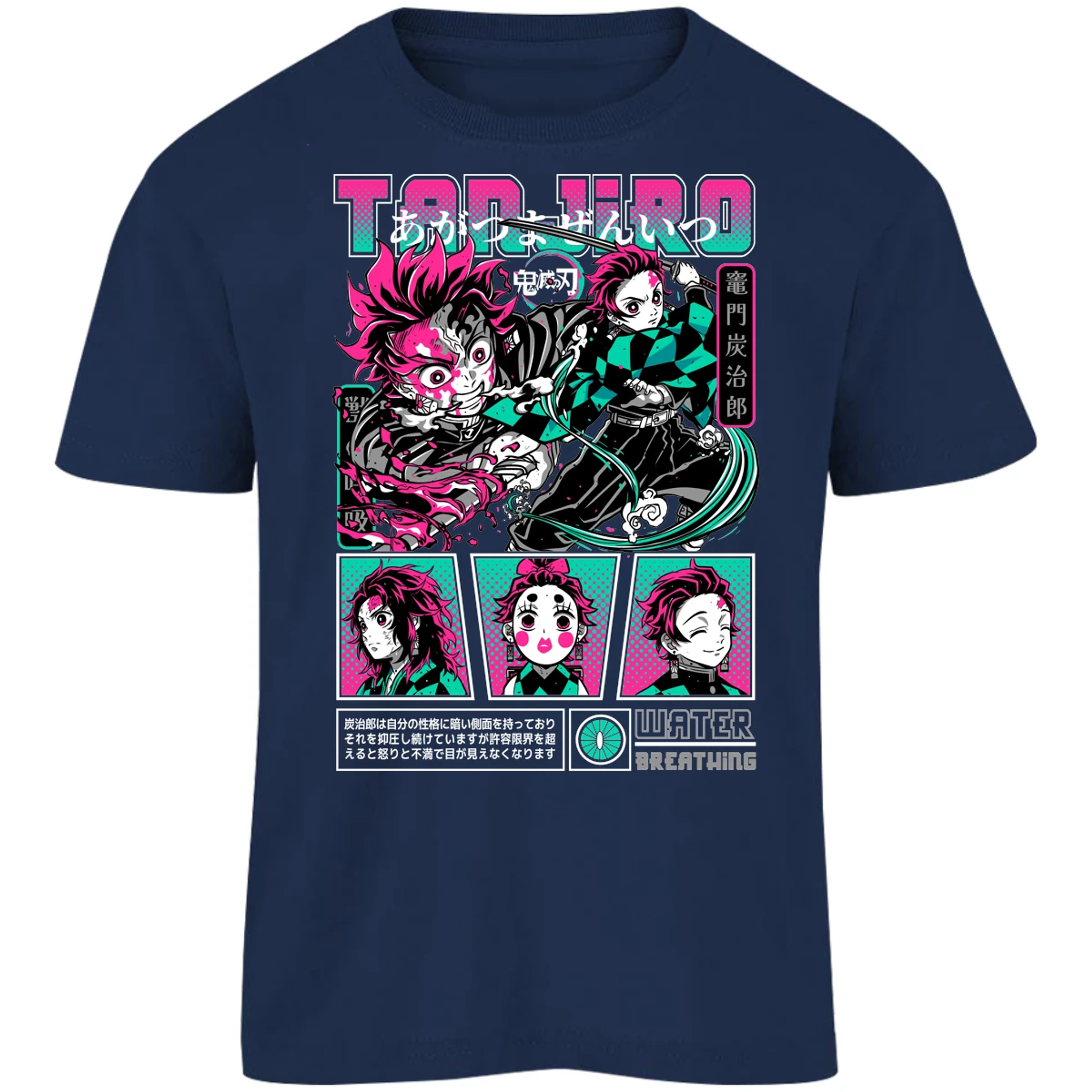 Playera Demon Slayer Tanjiro para Niño 3