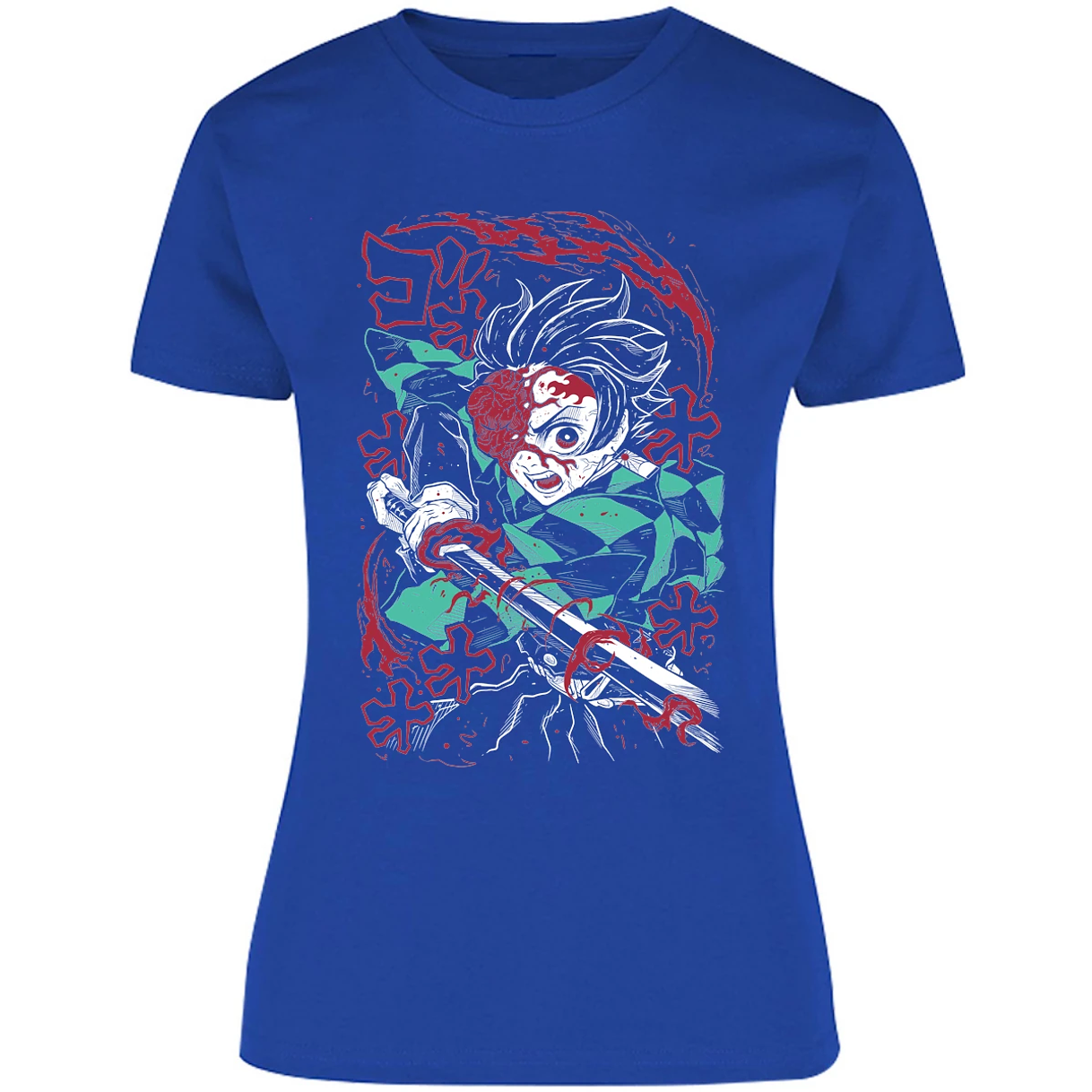 Blusa Demon Slayer Demon Tanjiro Blusa para Mujer 17