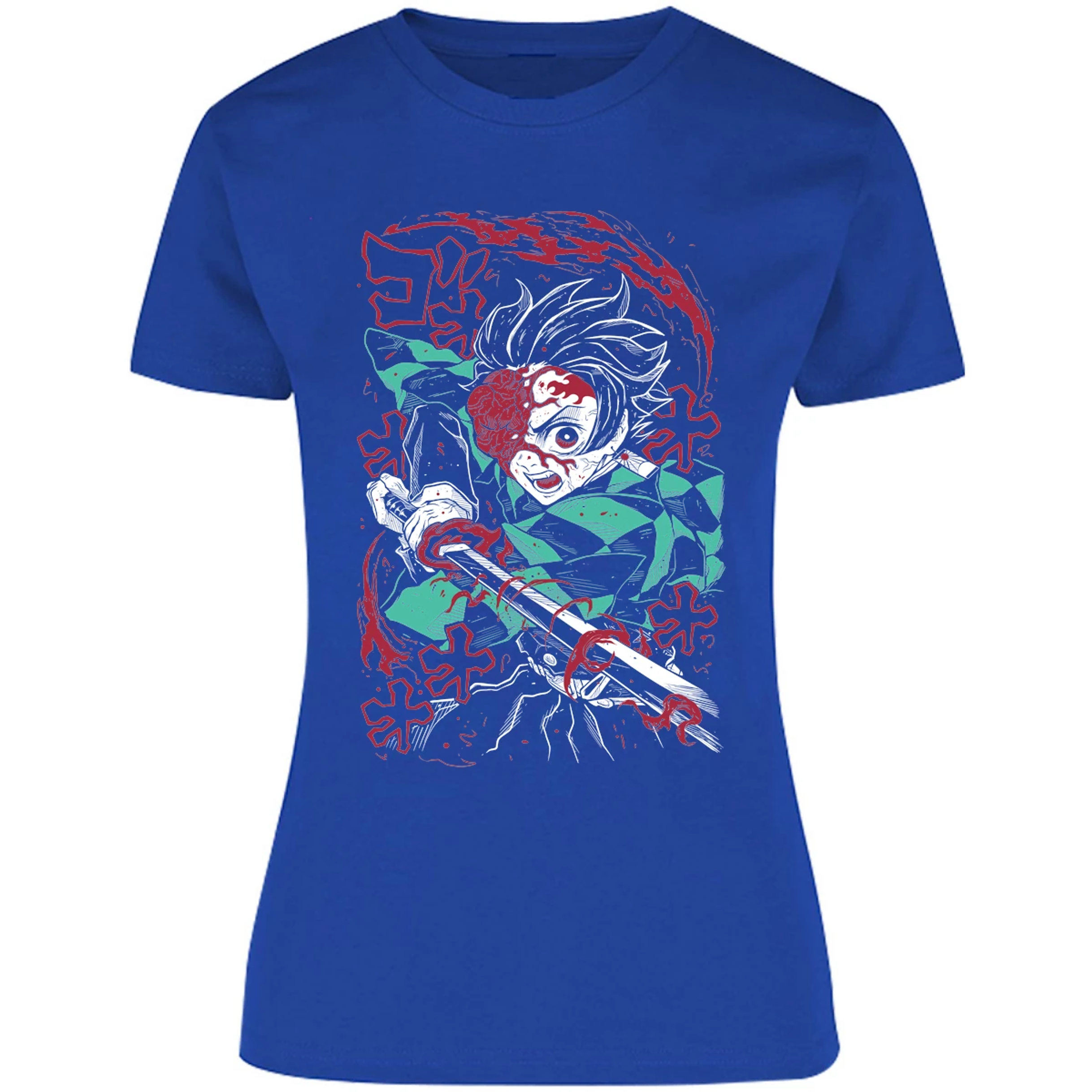 Blusa Demon Slayer Demon Tanjiro Blusa para Mujer 17