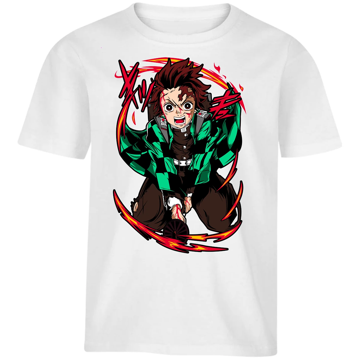 Playera Demon Slayer Tanjiro Anime para Niño 16