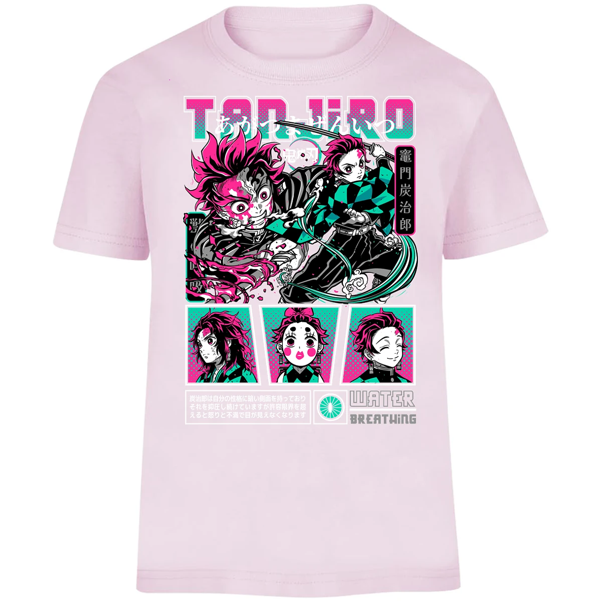 Playera Demon Slayer Tanjiro para Niño 8