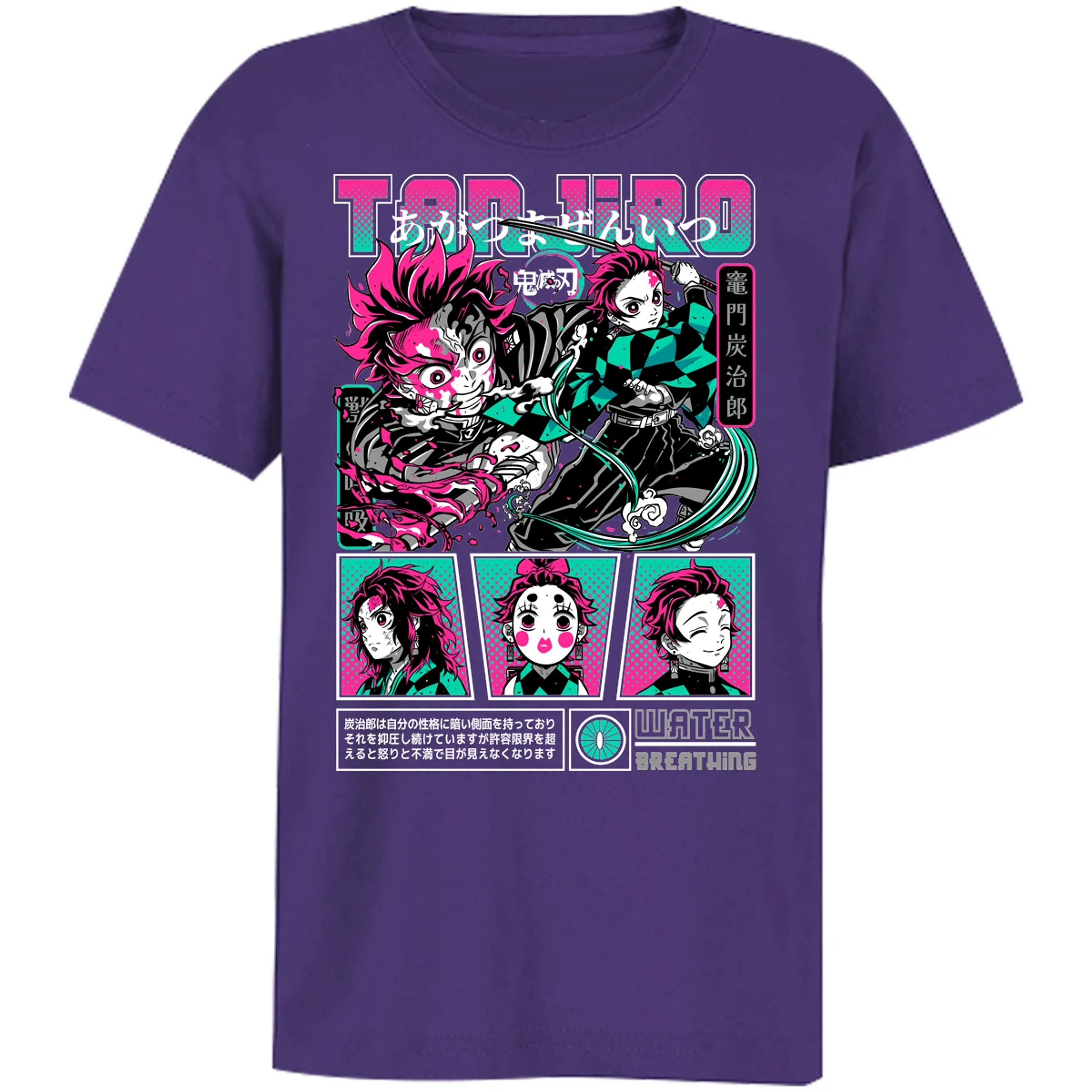 Playera Demon Slayer Tanjiro para Niño 17