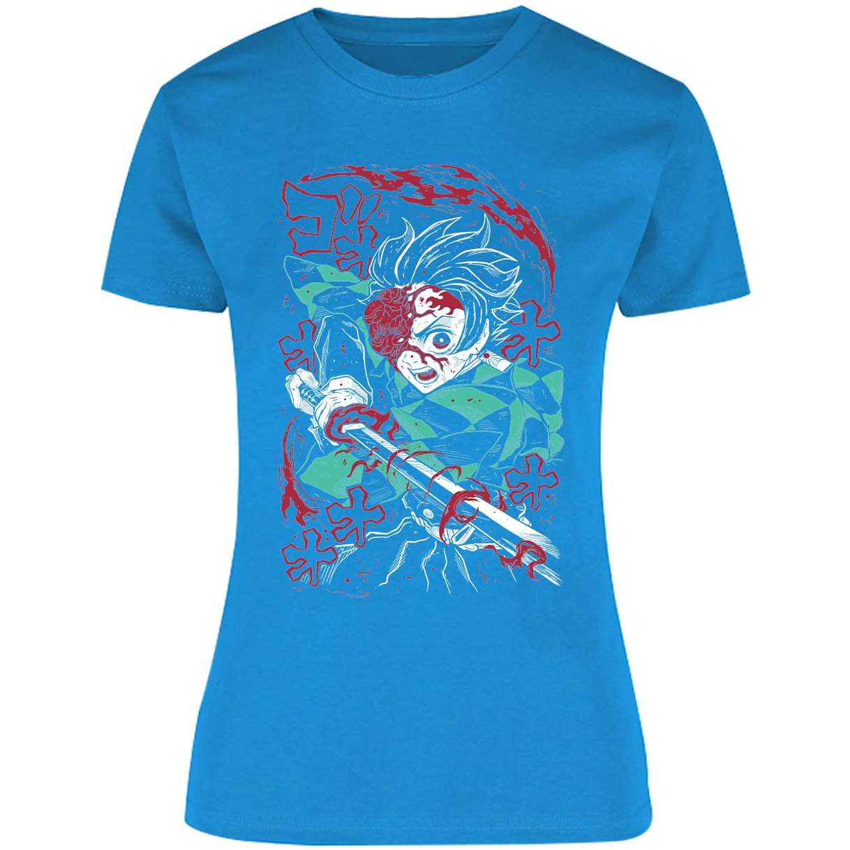 Blusa Demon Slayer Demon Tanjiro Blusa para Mujer 5