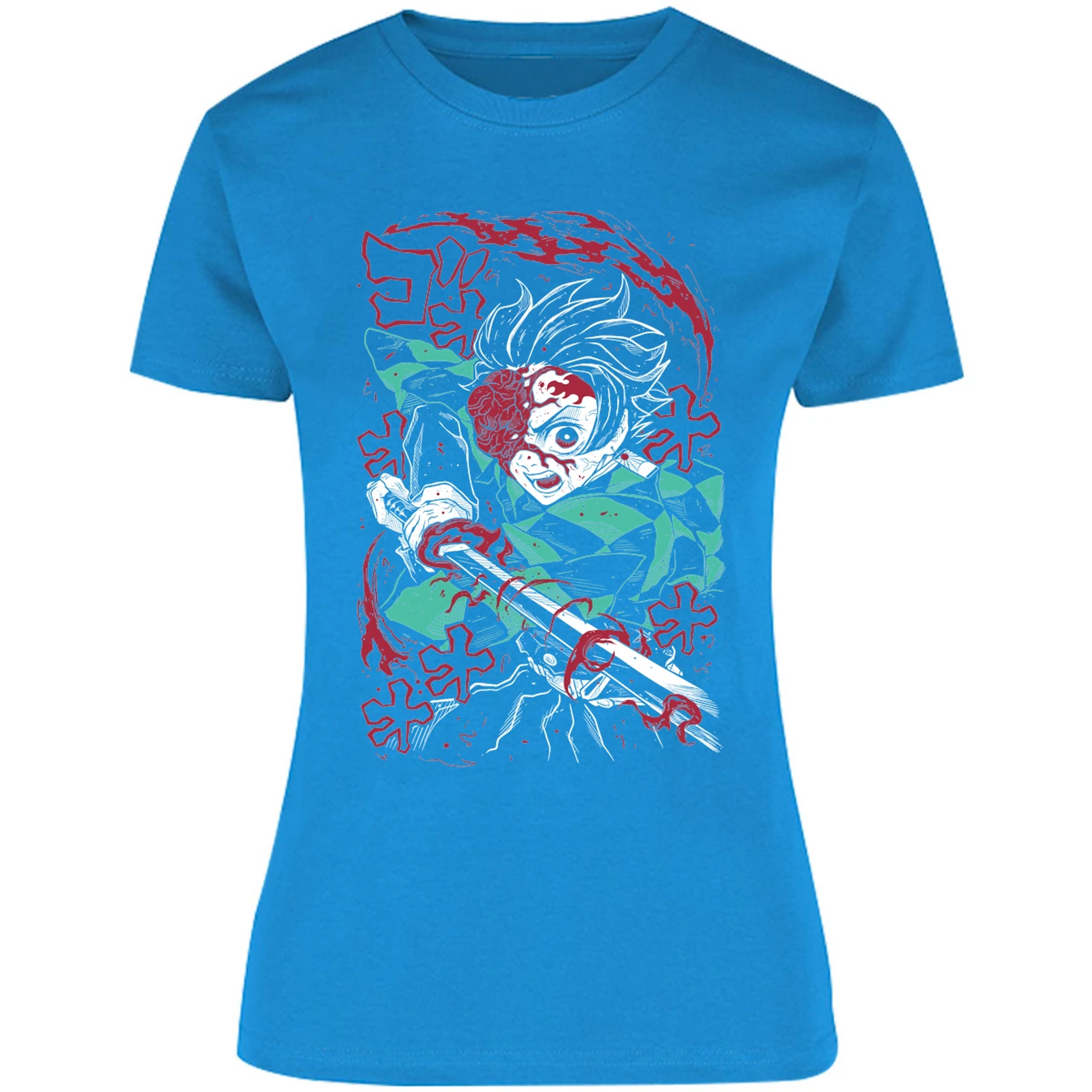 Blusa Demon Slayer Demon Tanjiro Blusa para Mujer 5