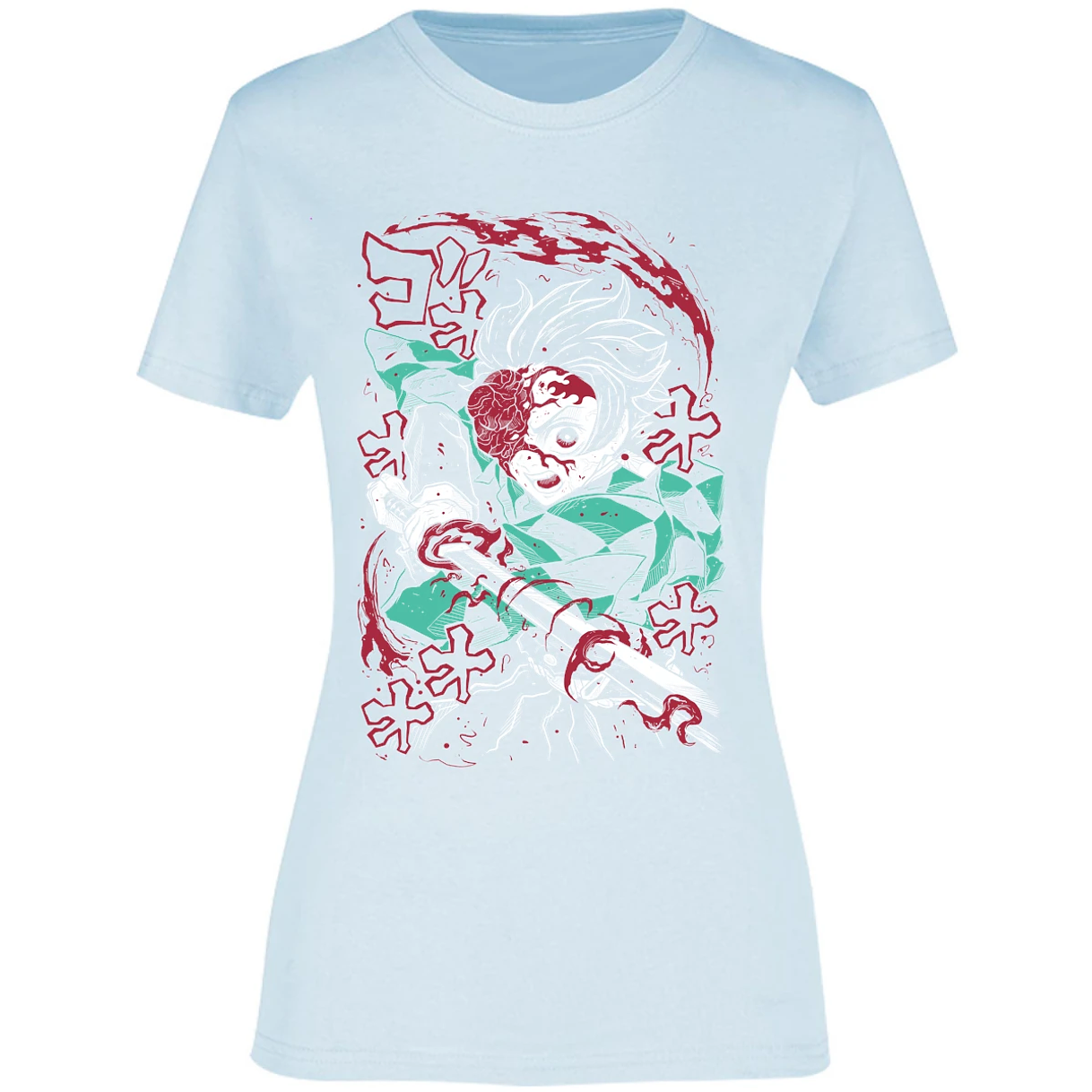 Blusa Demon Slayer Demon Tanjiro Blusa para Mujer 12