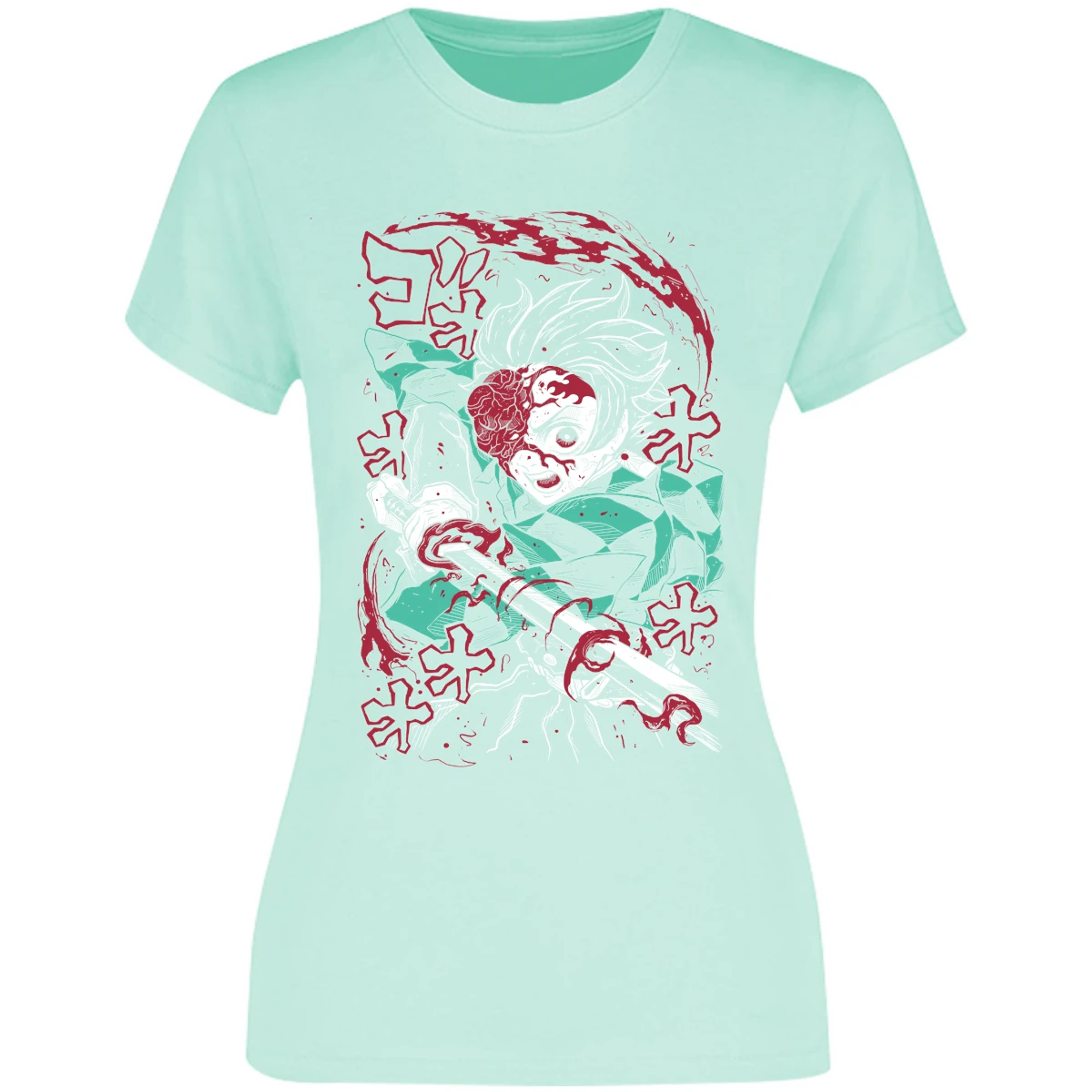 Blusa Demon Slayer Demon Tanjiro Blusa para Mujer 3