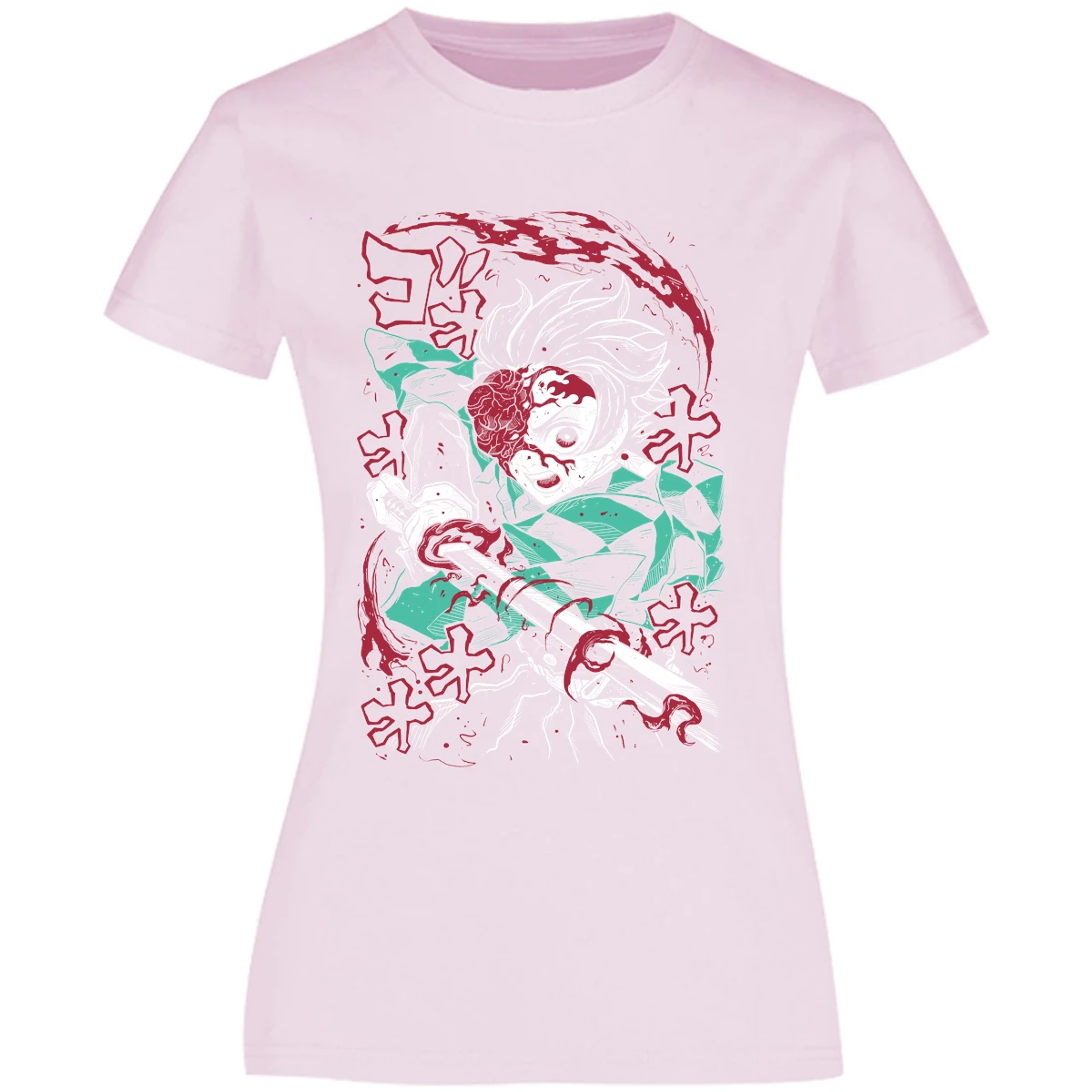 Blusa Demon Slayer Demon Tanjiro Blusa para Mujer 14