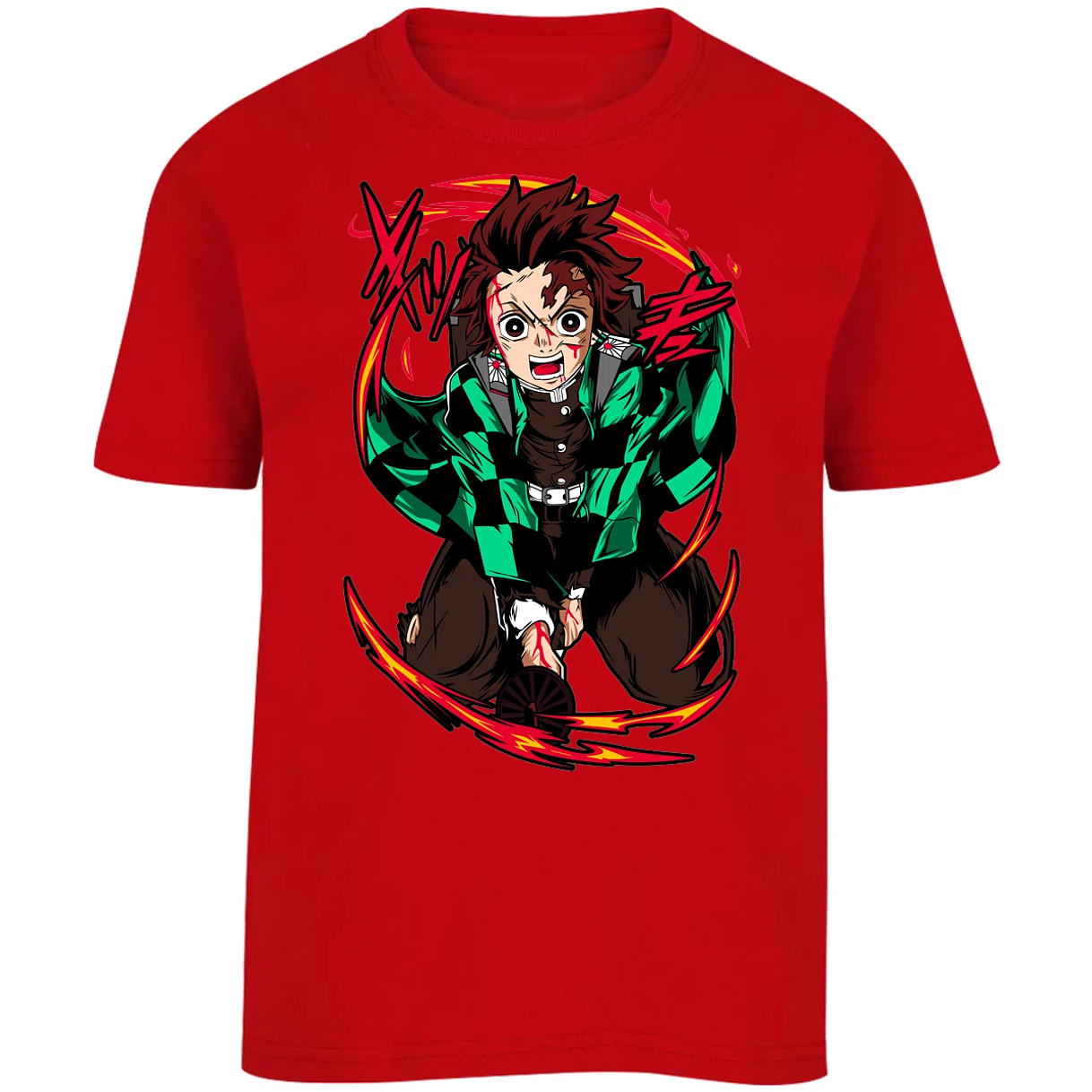 Playera Demon Slayer Tanjiro Anime para Niño 3