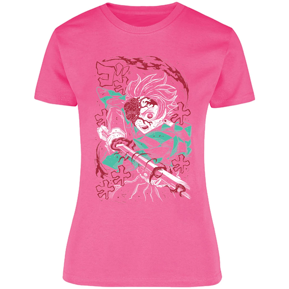 Blusa Demon Slayer Demon Tanjiro Blusa para Mujer 15
