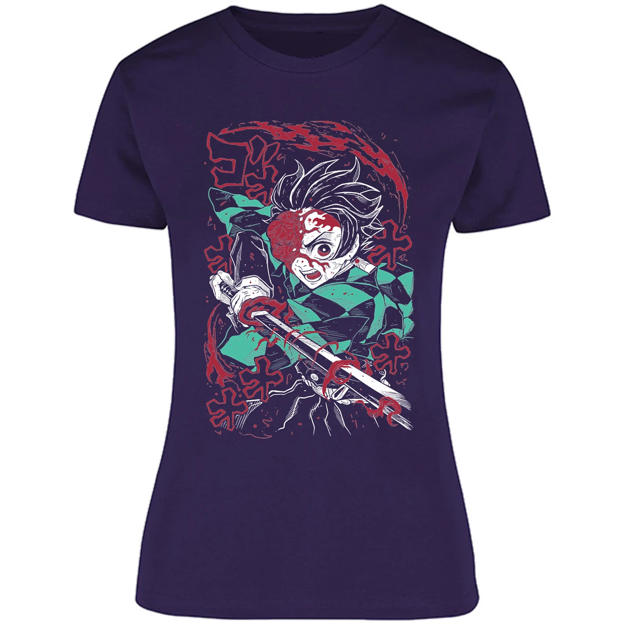 Blusa Demon Slayer Demon Tanjiro Blusa para Mujer 8