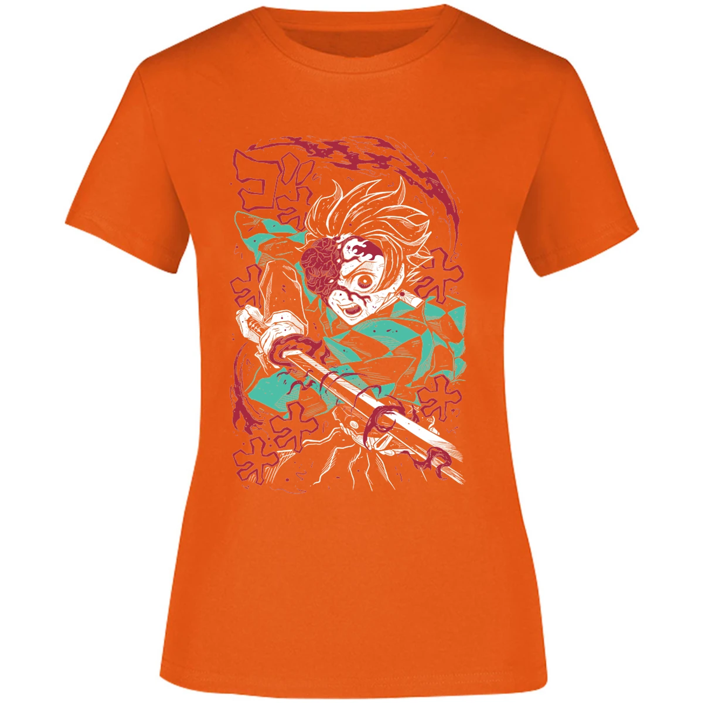 Blusa Demon Slayer Demon Tanjiro Blusa para Mujer 13